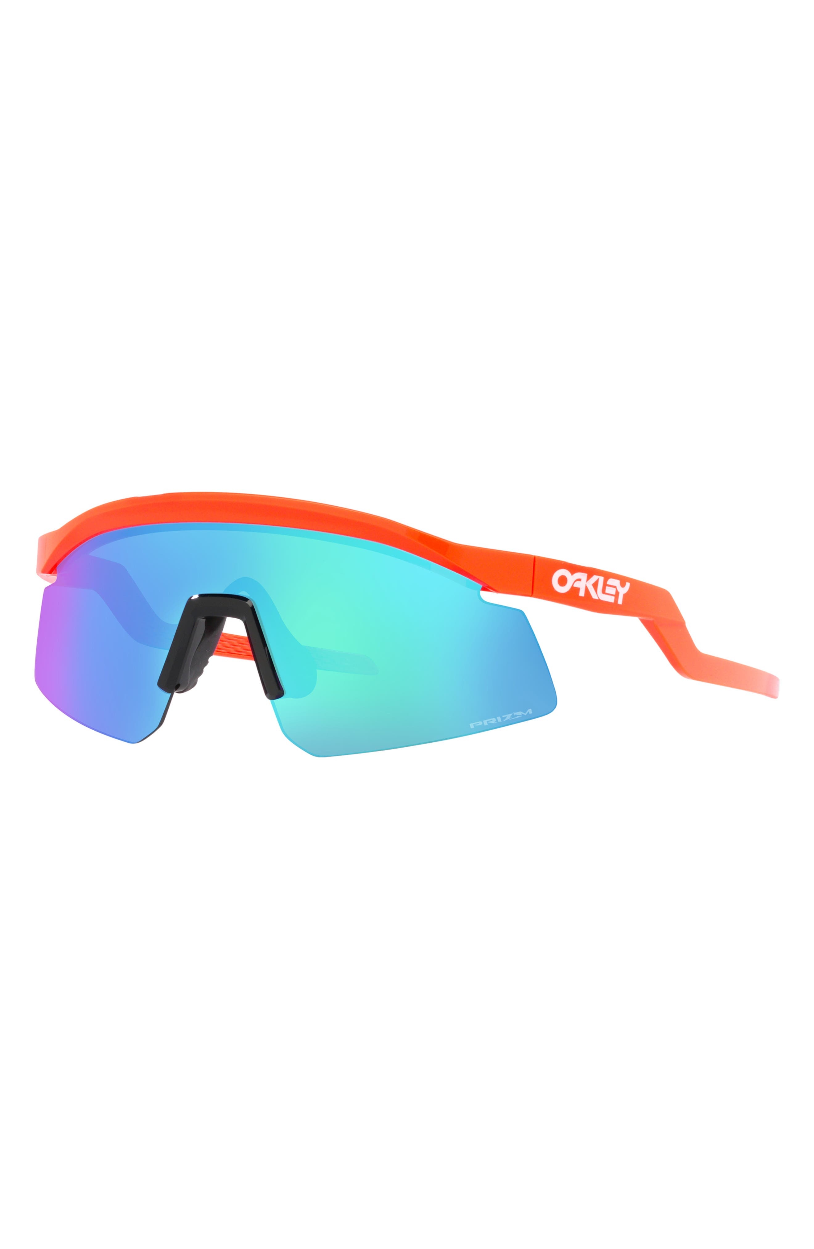 Oakley Hydra 37mm Prizm™ Semirimless Wrap Shield Sunglasses in Orange at Nordstrom - 2