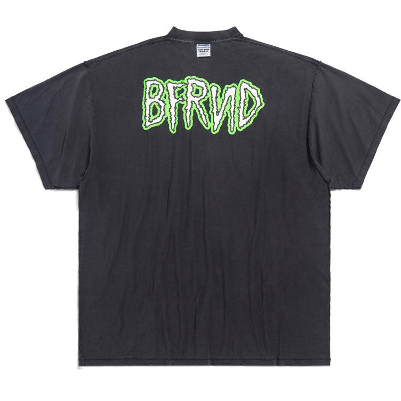 BALENCIAGA Balenciaga Bfrnd Series Inside-out Oversized T-shirt 'Black Faded' 787358TQVG81083 outlook