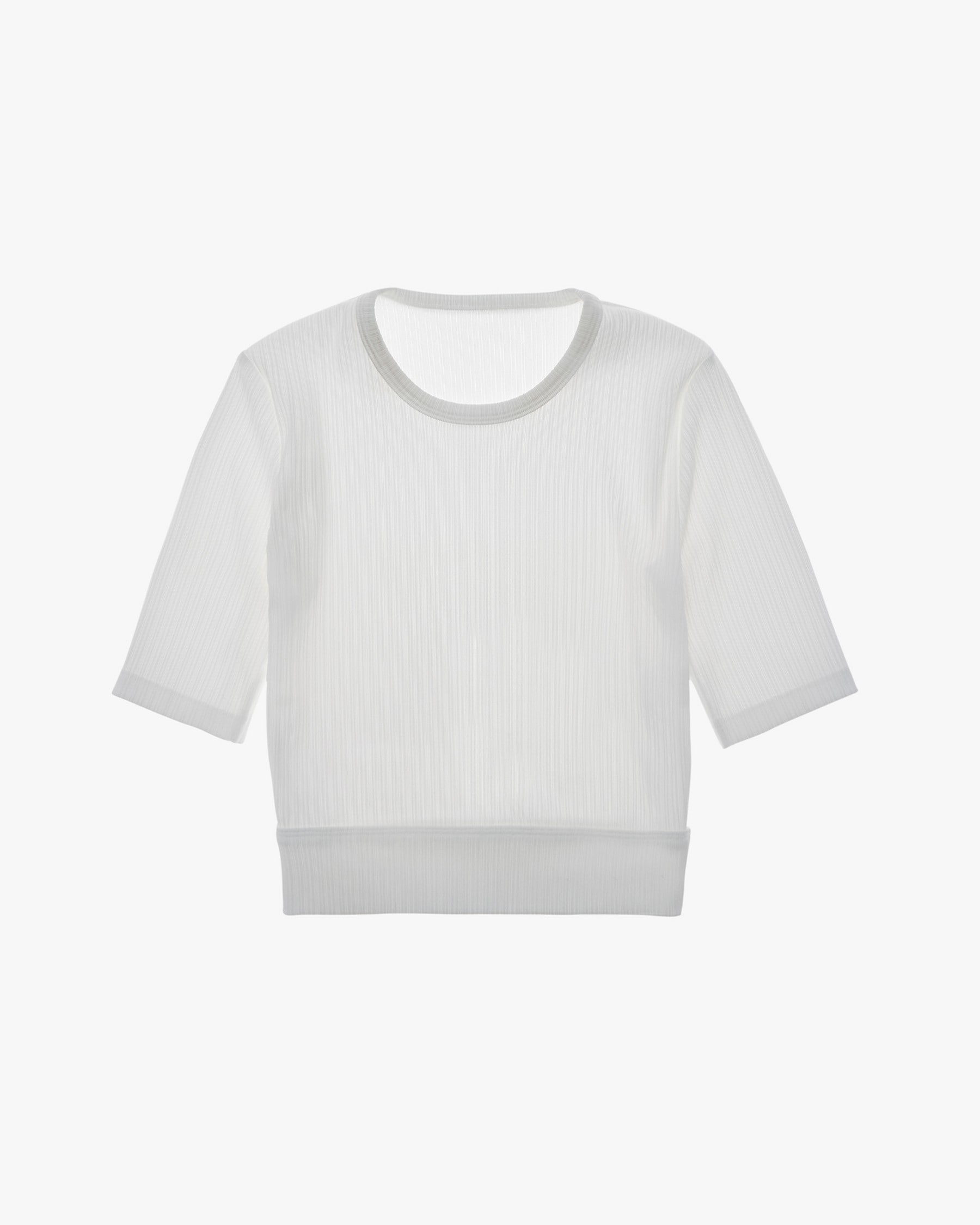CROPPED RIB TEE - 1