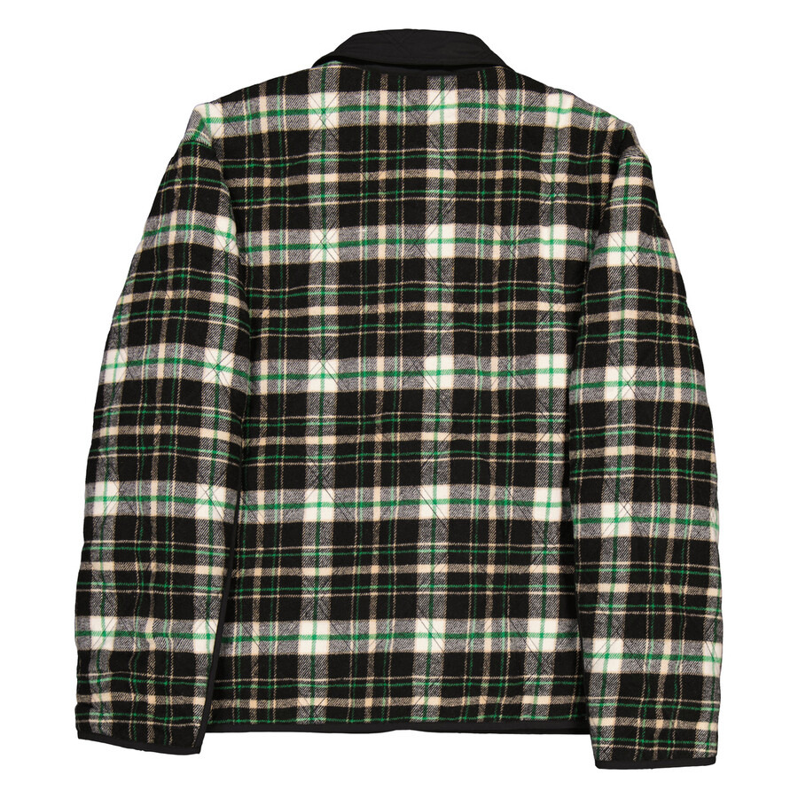 Holzweiler Men's Green Mix Gomezi Check Combat Jacket - 6