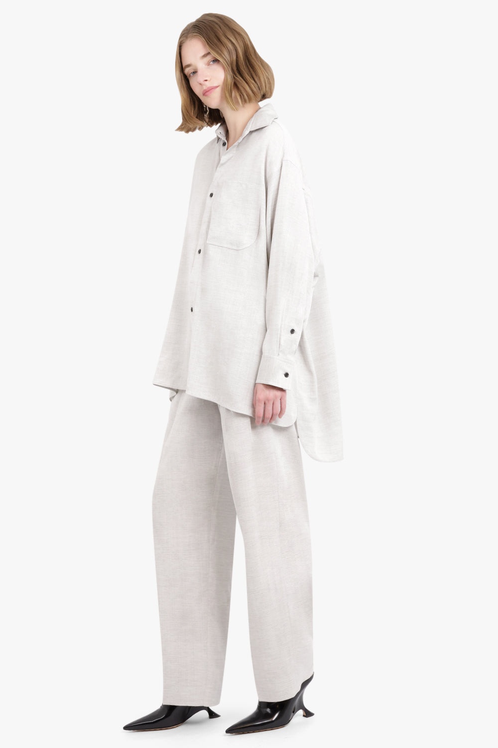 LA CHEMISE POCHE | LIGHT GREY - 2