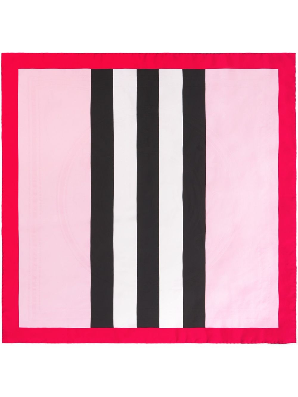 Icon Stripe-print silk scarf - 1