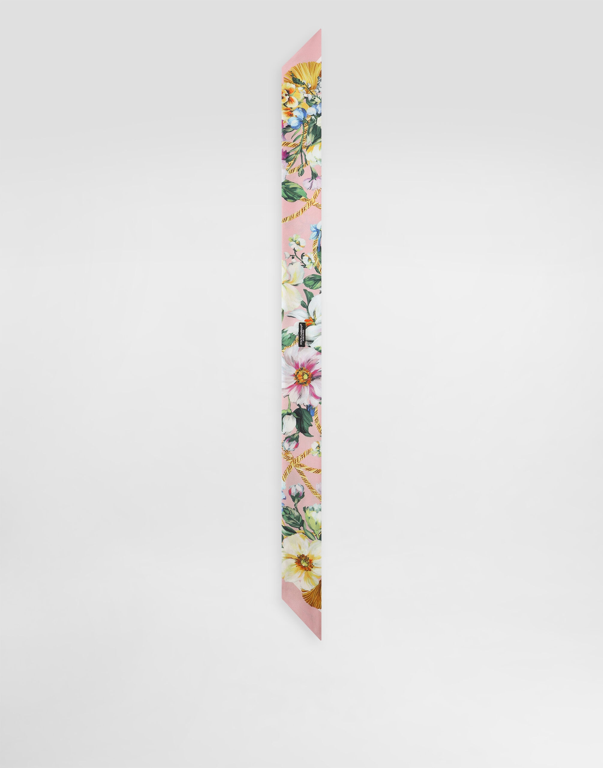 Floral-print twill headscarf (6x100) - 2