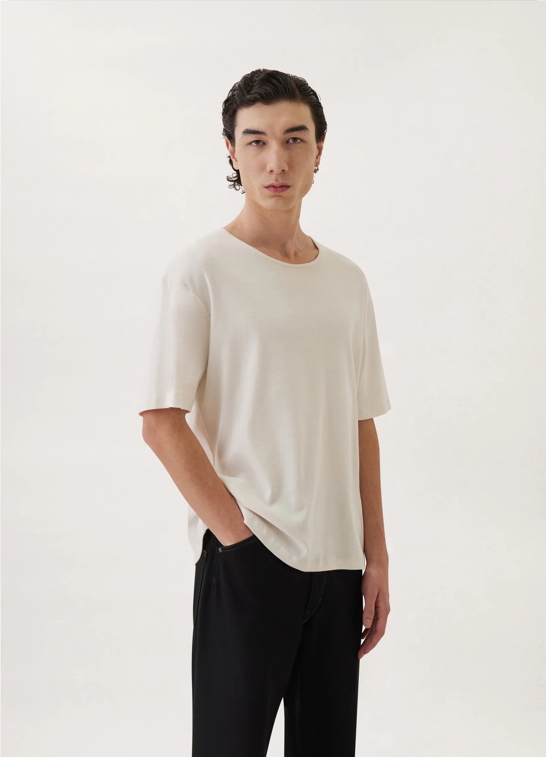 CREW NECK T-SHIRT
DRY RIB JERSEY - 2