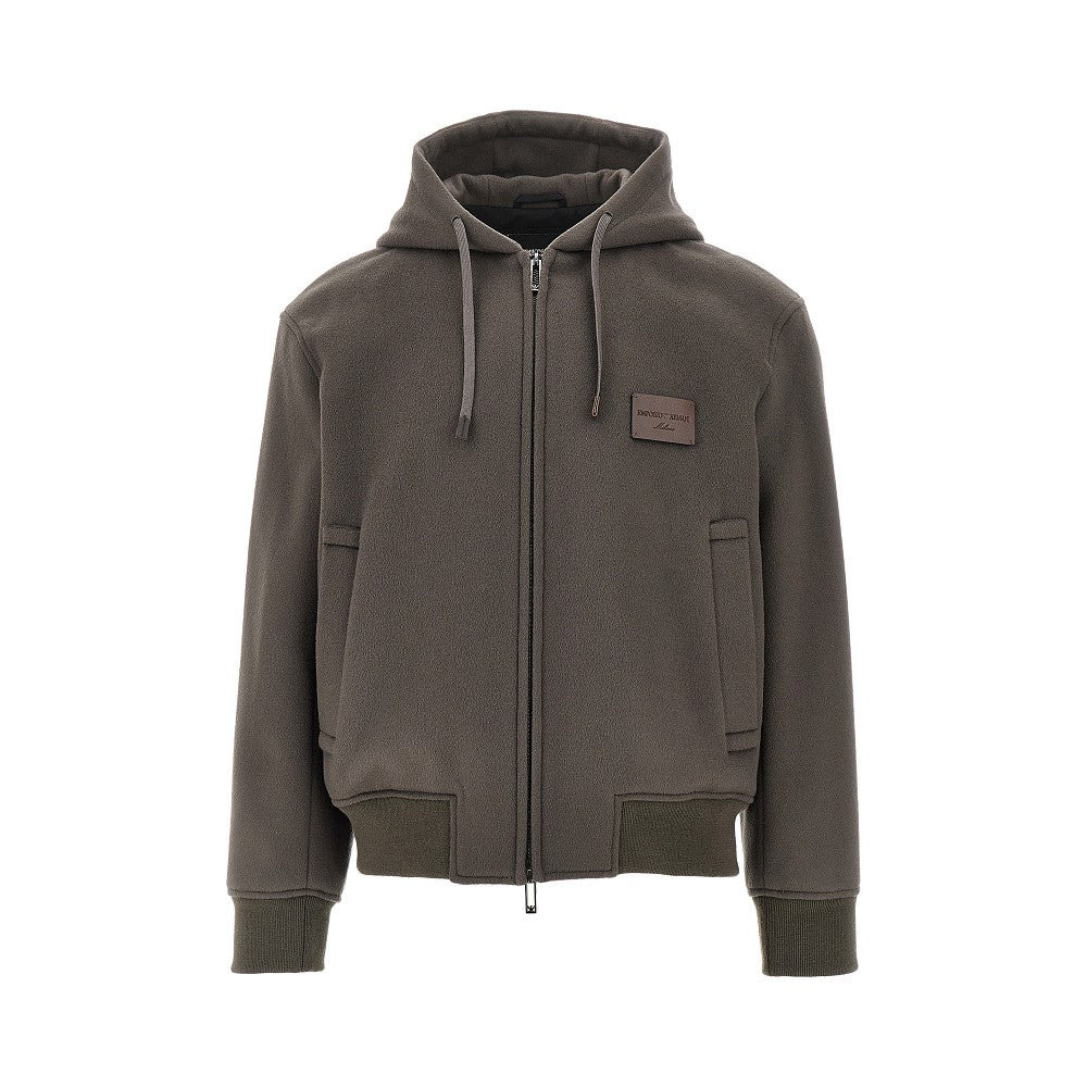VIRGIN WOOL CLOTH BLOUSON - 1