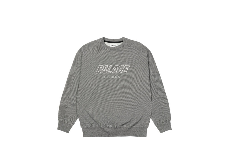 GAUFRE DROP SHOULDER CREW BLACK - 1