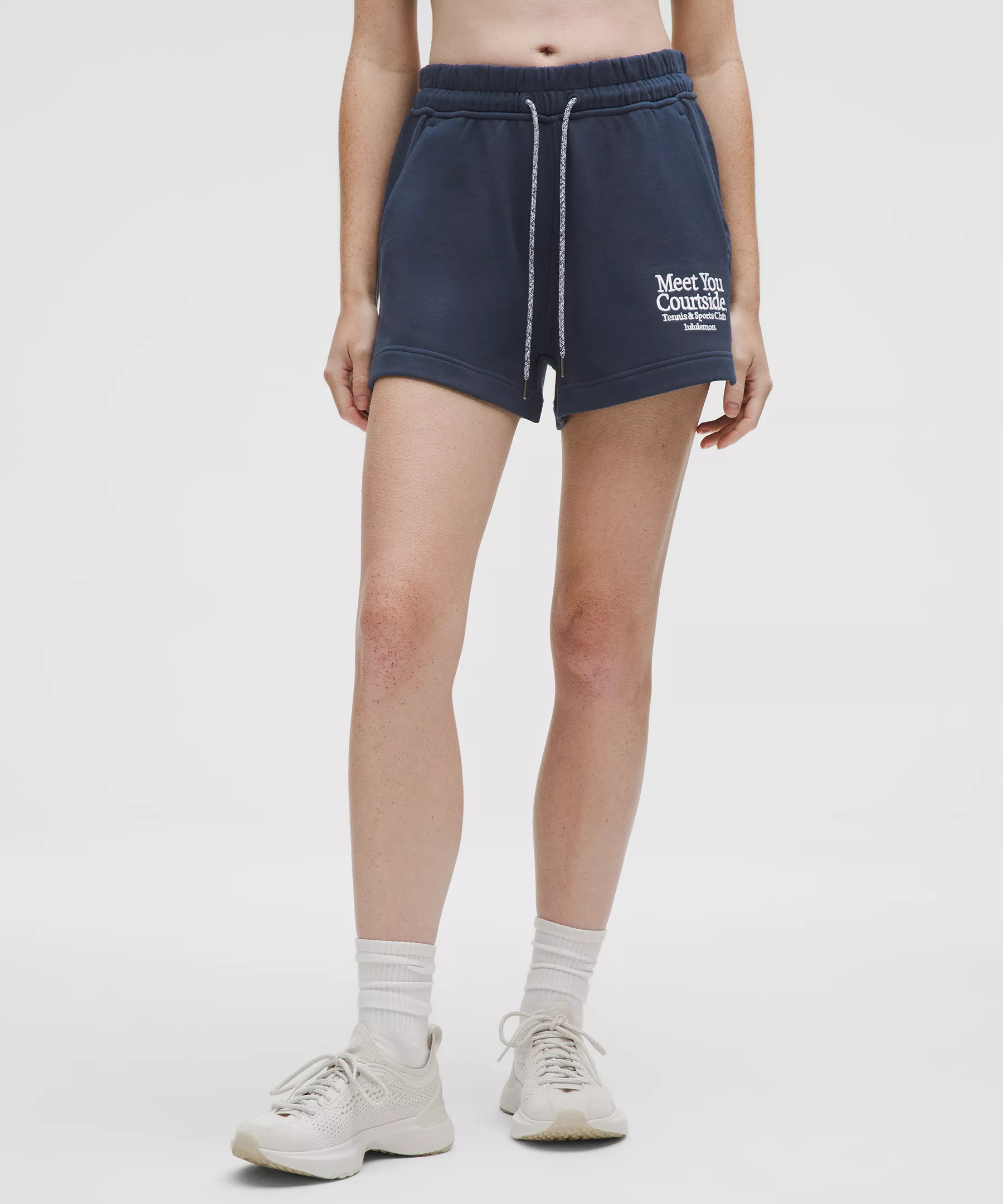 French Terry Mid-Rise Tennis Short *Graphic - 2