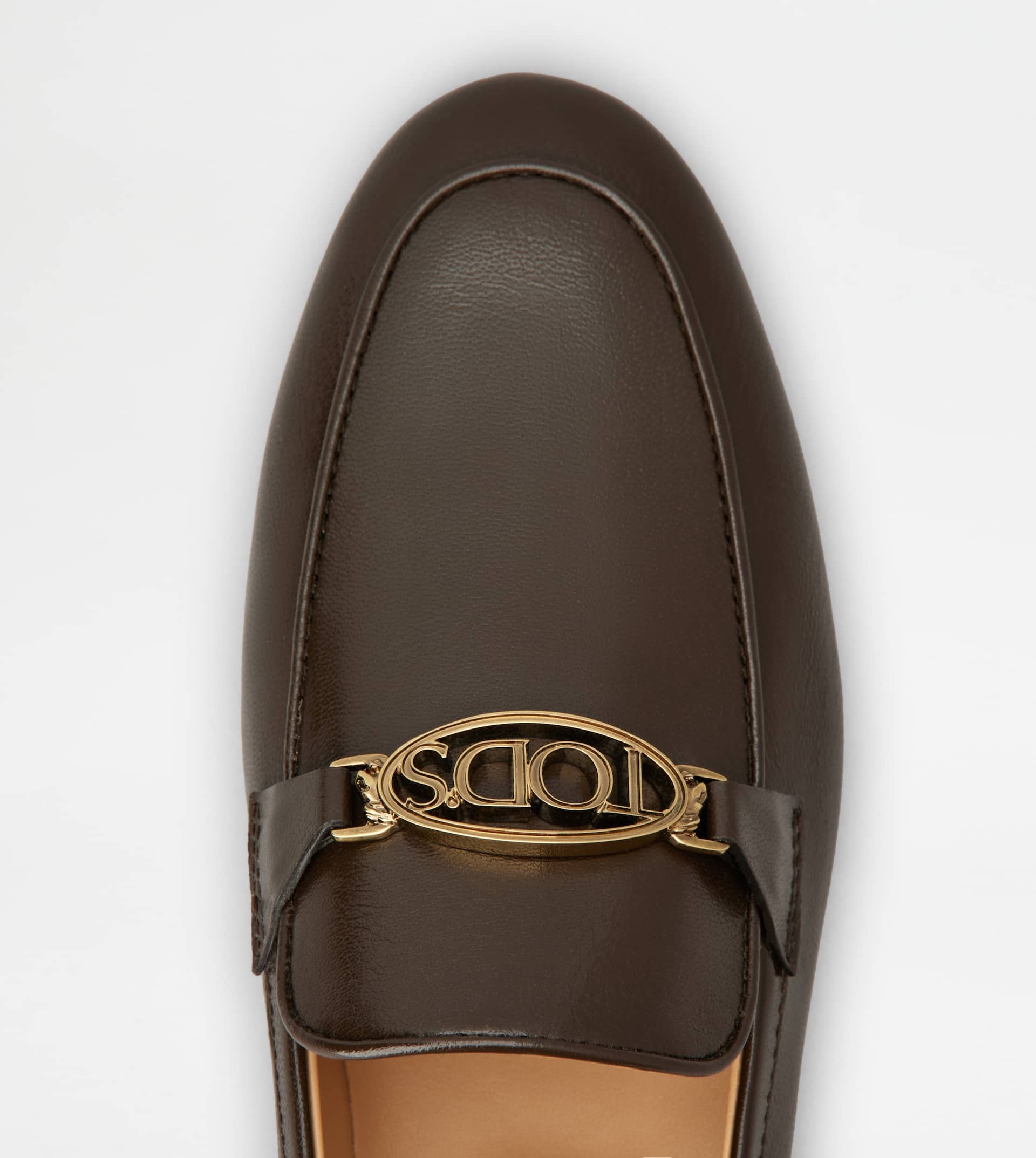 LOAFERS IN LEATHER - BROWN - 5