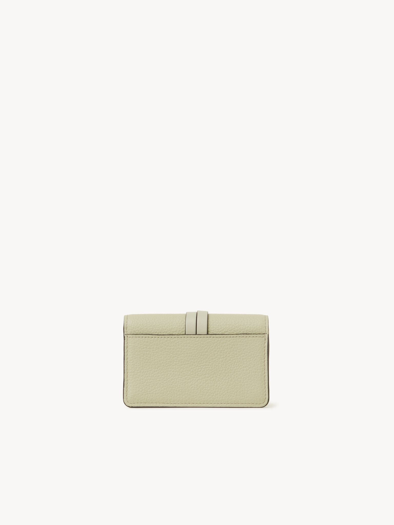 ALPHABET CARD HOLDER IN GRAINED & SHINY LEATHER - 4