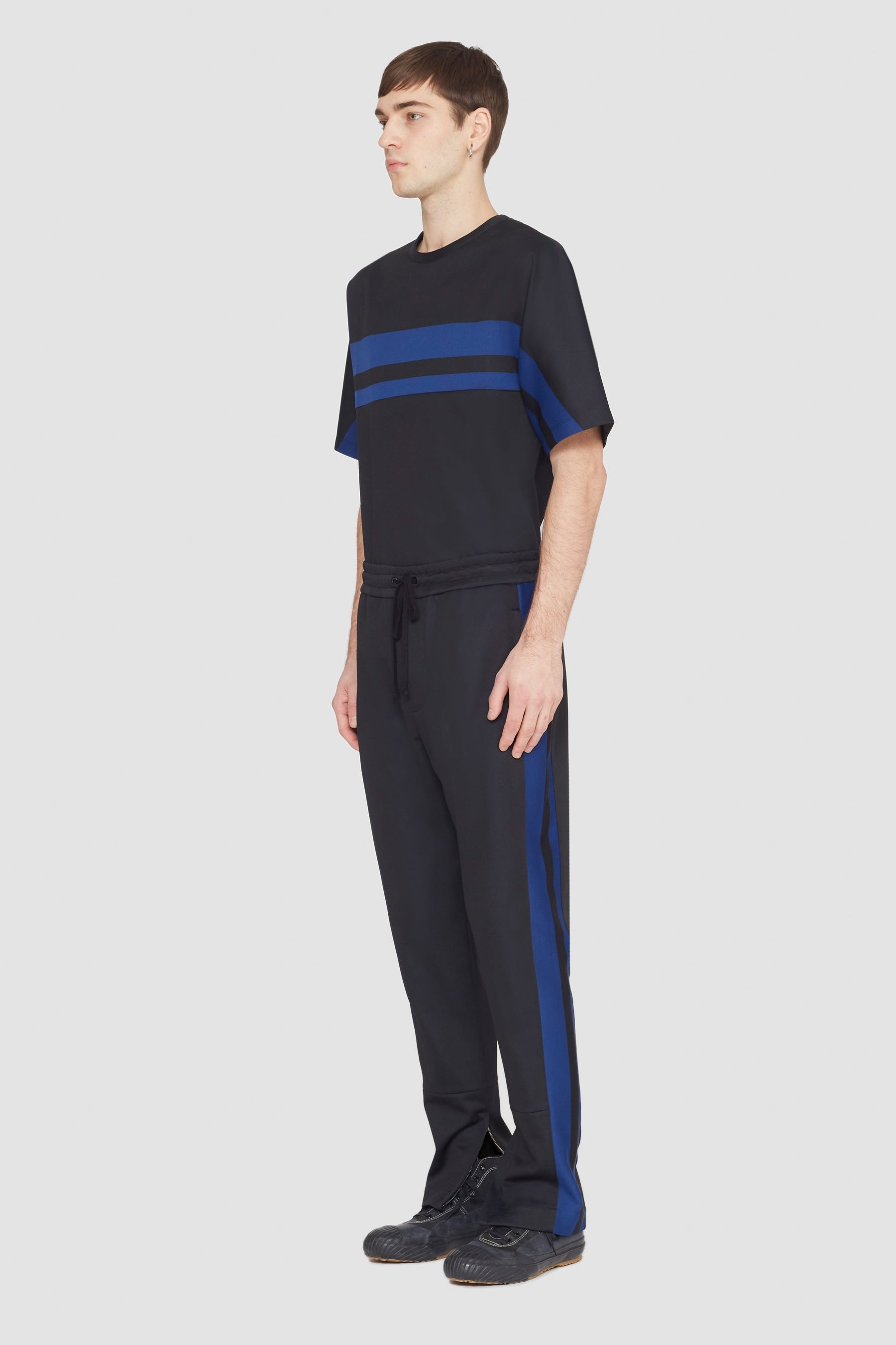 Stripe Ponte Track Pant - 3