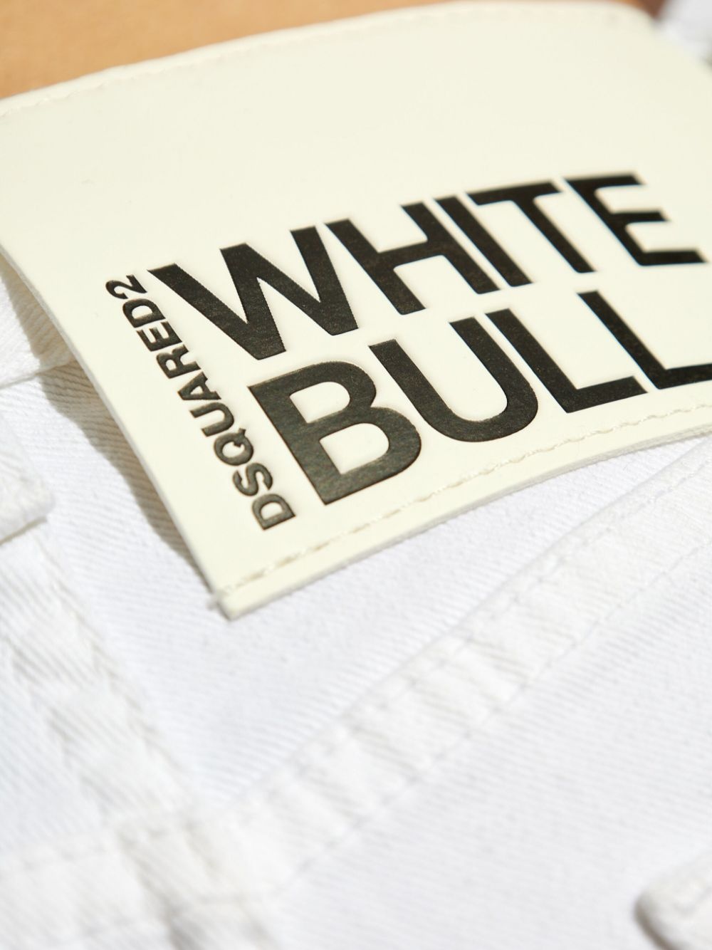 logo patch jeans - 5