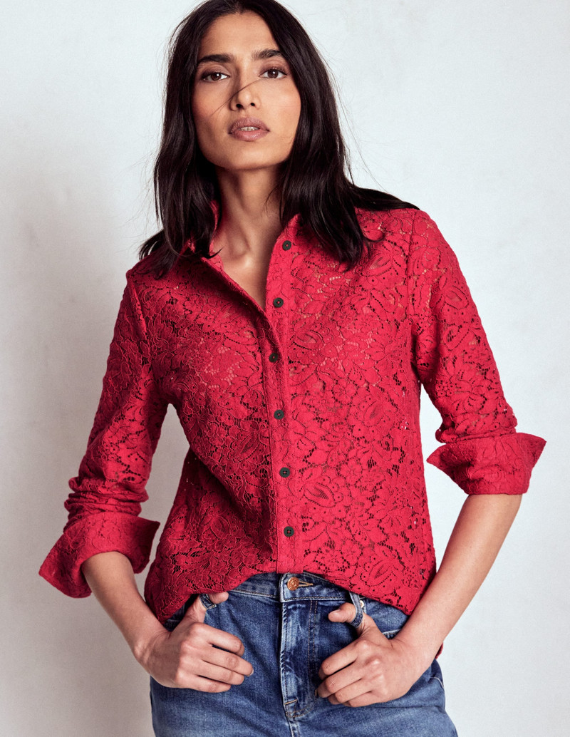 Lace Shirt-Rumba Red 6