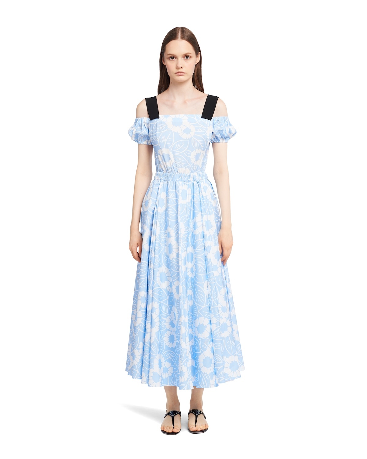 ワンピース PRADA PRINTED POPLIN DRESS Prada Printed poplin dress | REVERSIBLE