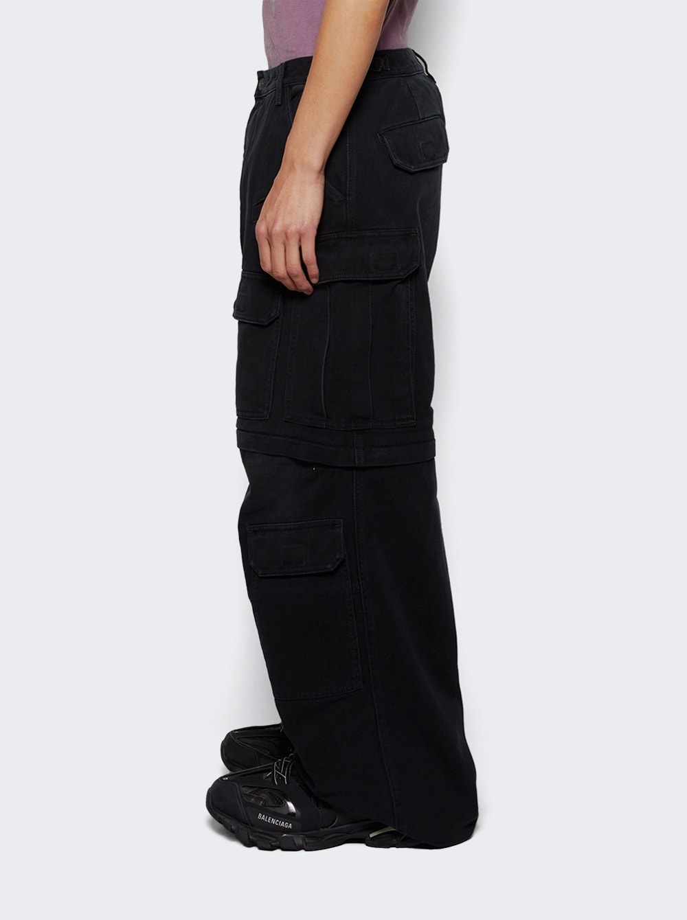 Cargo Pants Sunbleached Black - 3