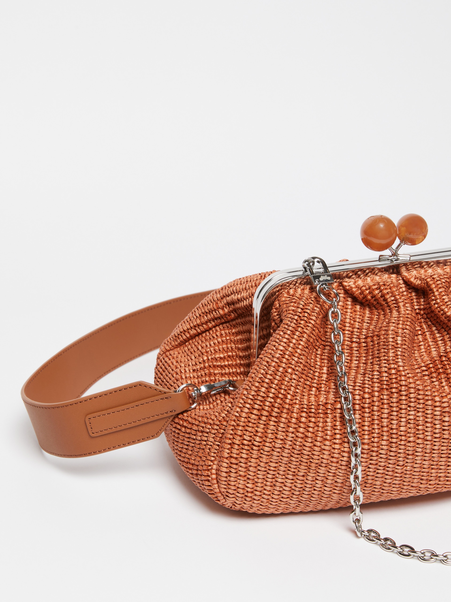 FORTUNA Medium raffia-effect Pasticcino bag 4