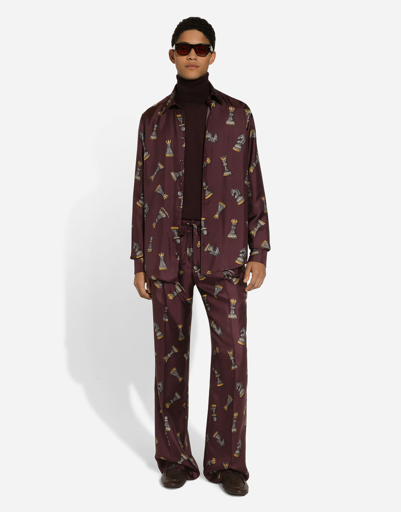 Silk jogging pants 5