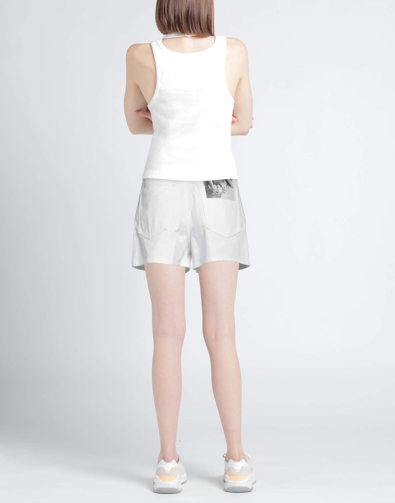 White Women's Denim Shorts - 3