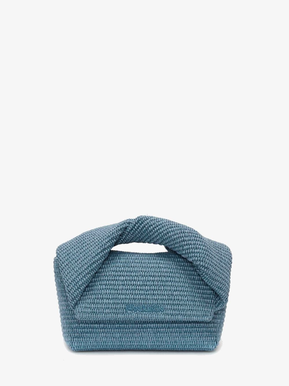 LARGE TWISTER - RAFFIA TOP HANDLE BAG - 1