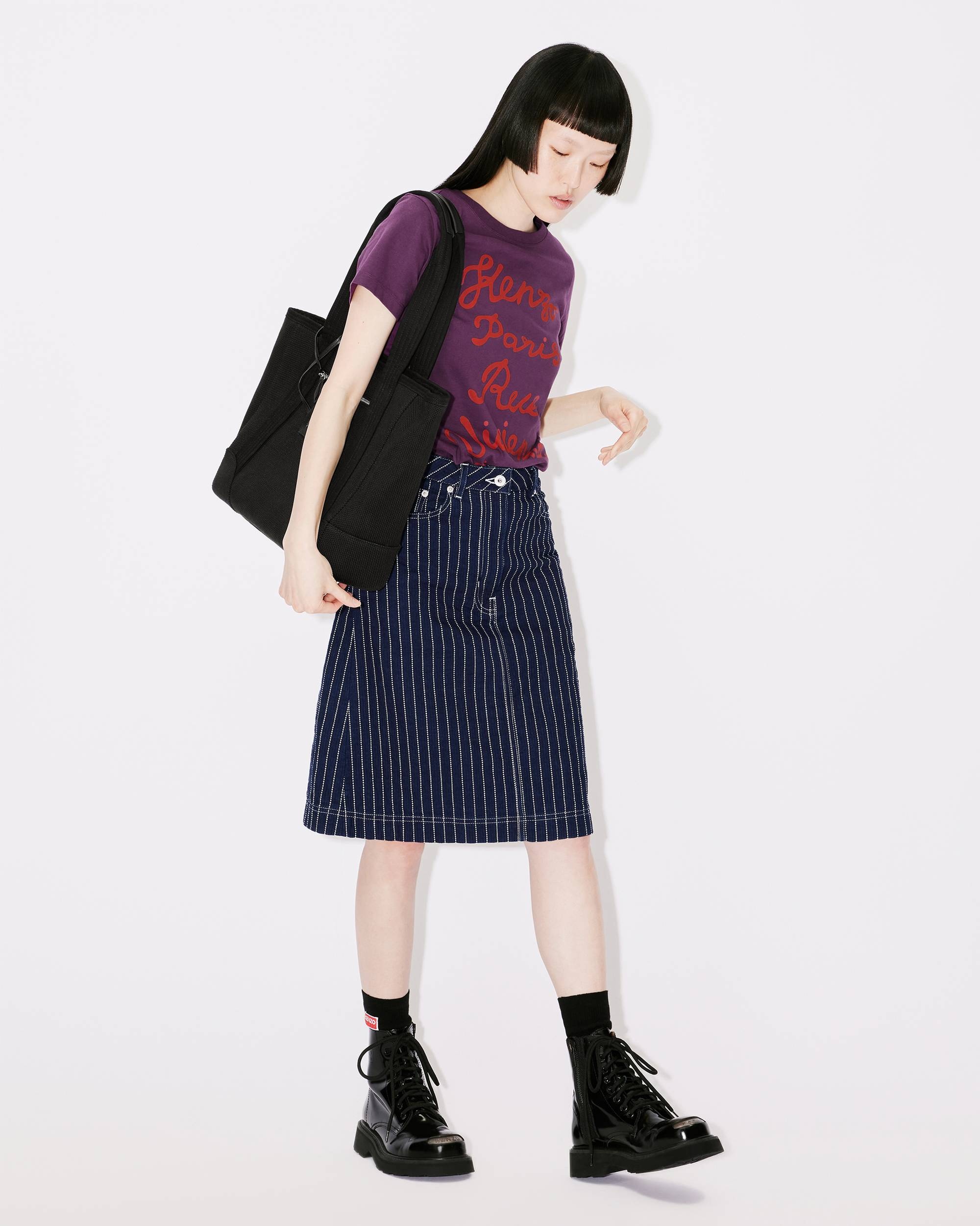 'KENZO Sashiko Stitch' denim skirt - 3