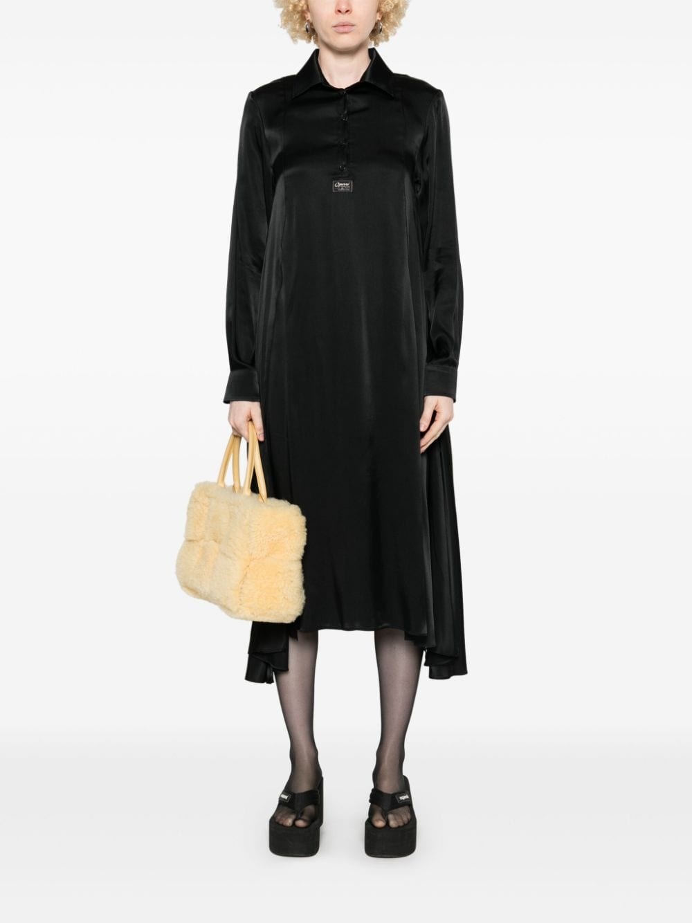 satin midi dress - 2