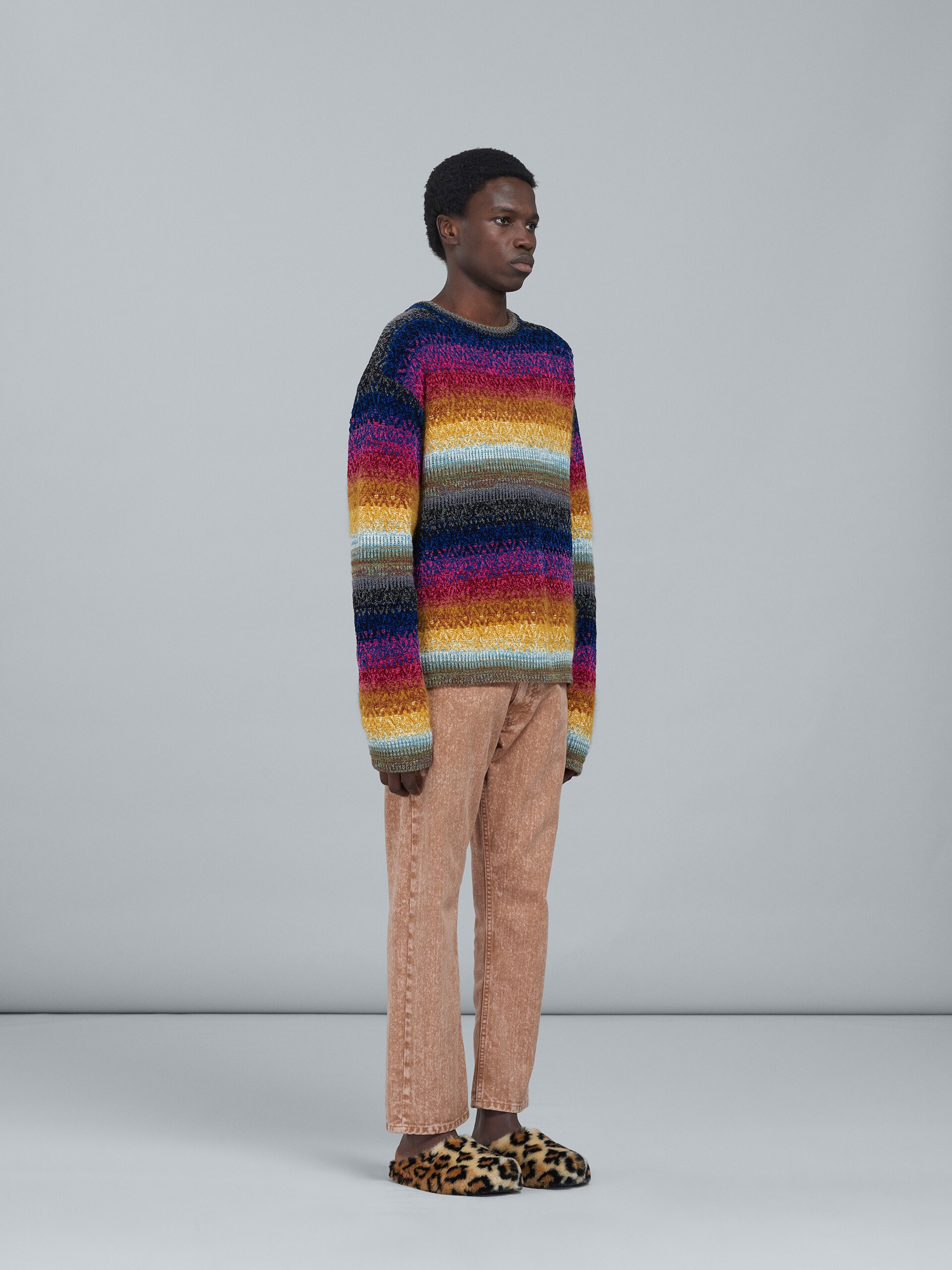 VISCOSE WOOL CREWNECK SWEATER - 5