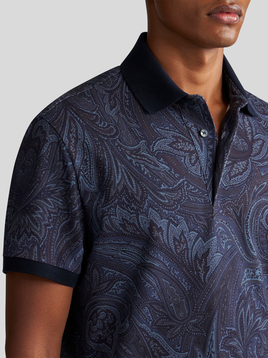 PAISLEY POLO SHIRT WITH LOGO - 3