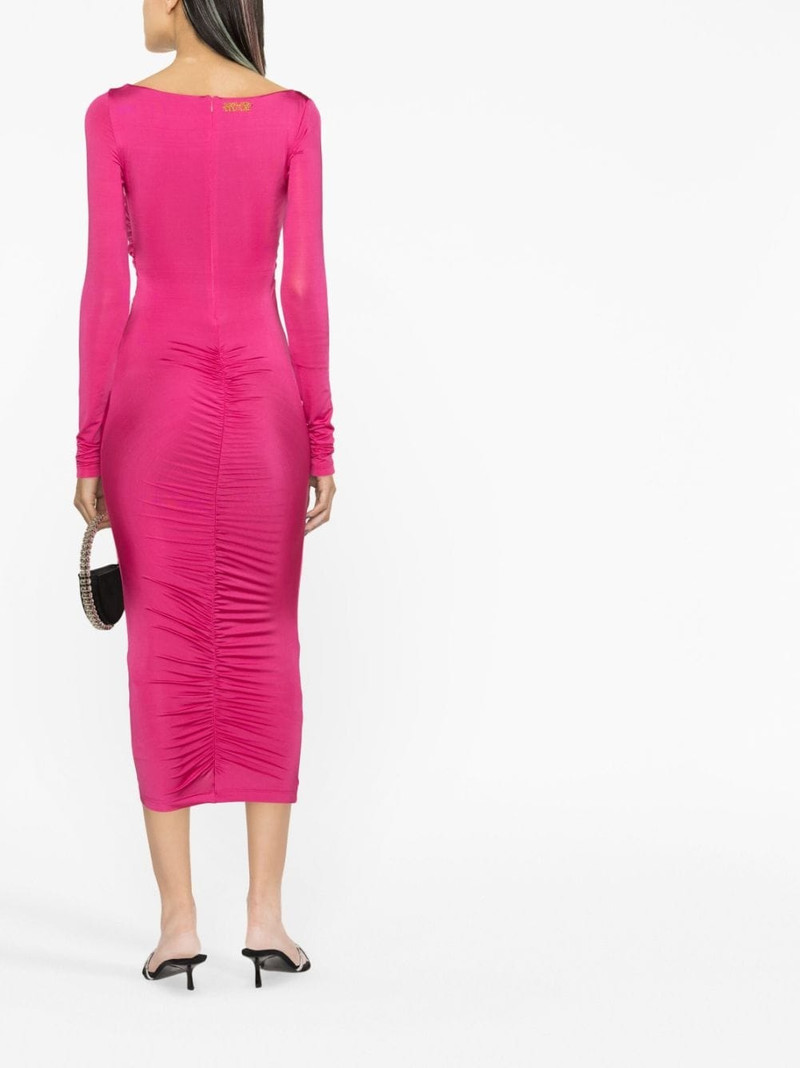 cut-out lace-up midi dress 4