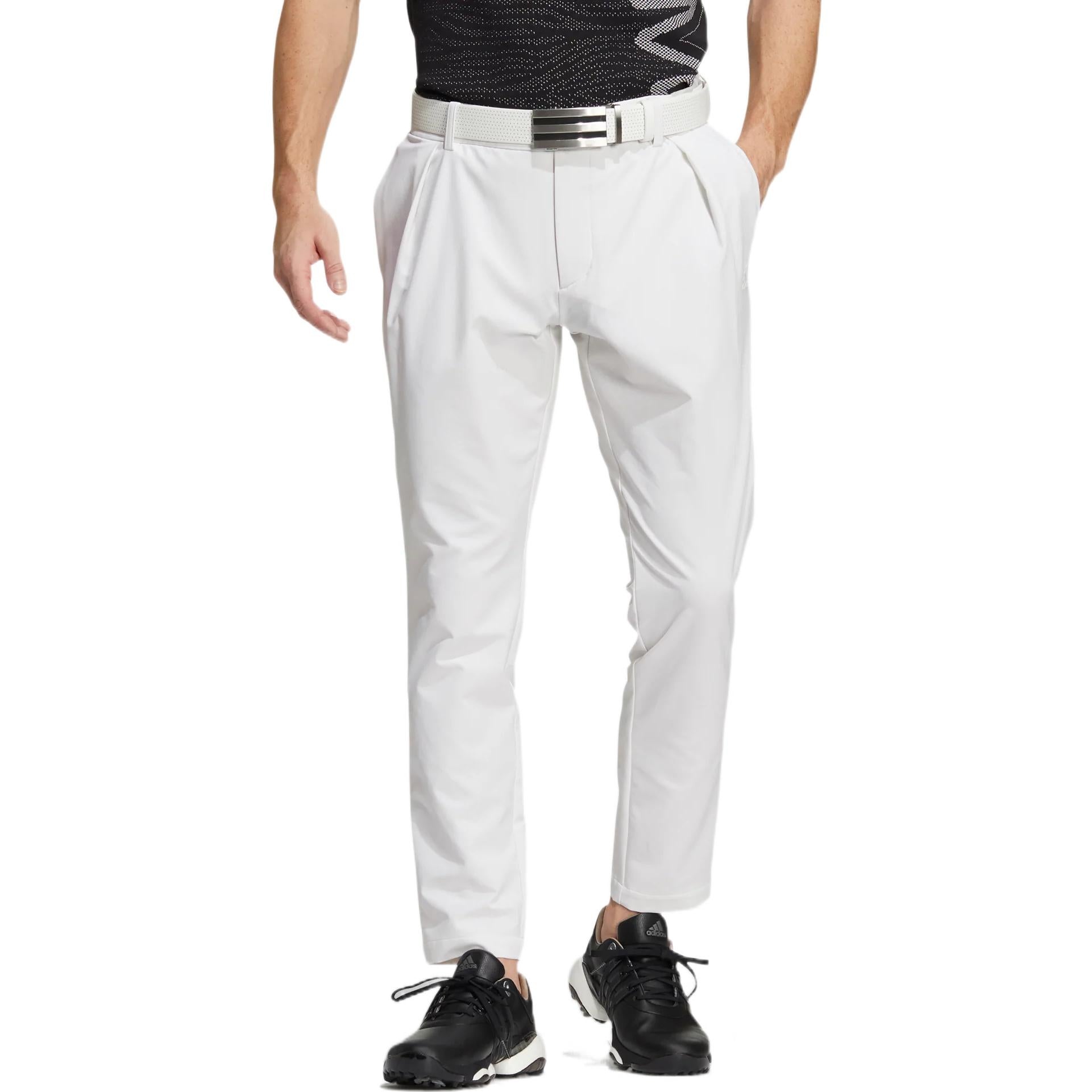 Men's adidas Solid Color Cone Pants Sports Pants/Trousers/Joggers White HB3586 - 2