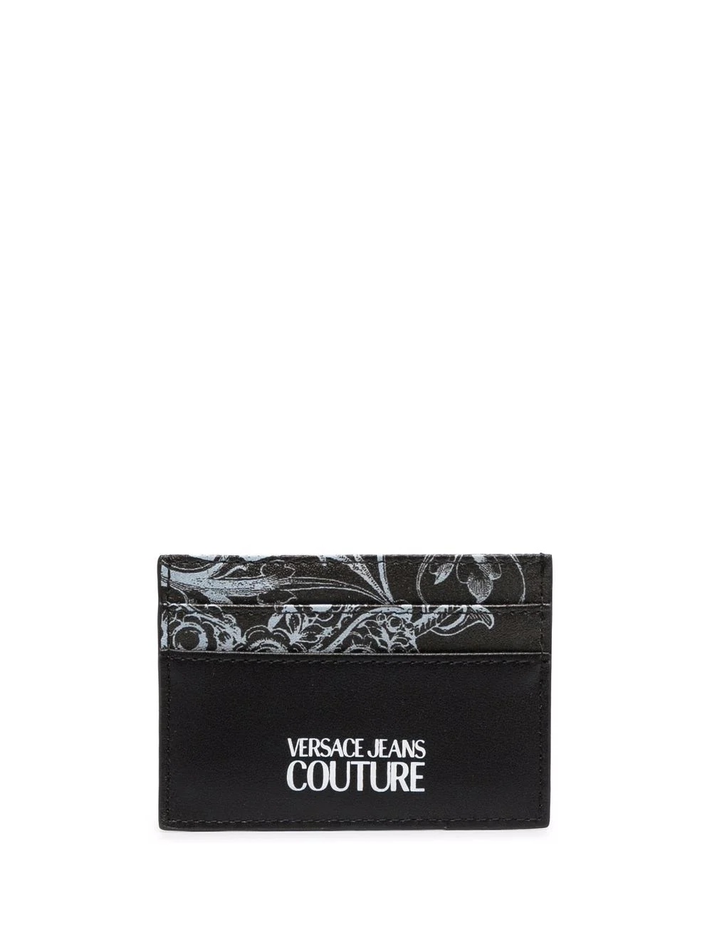 baroque-print faux-leather cardholder - 1