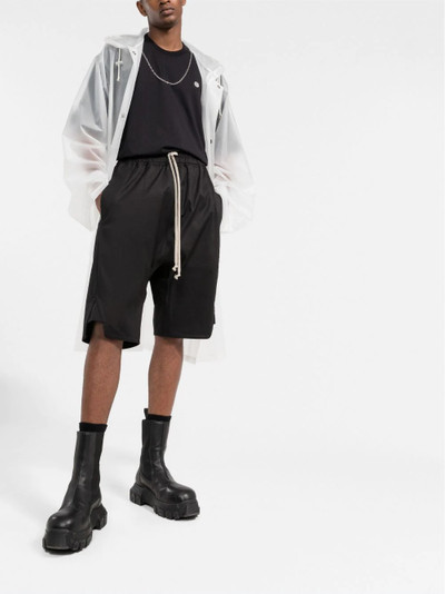 Rick Owens drawstring-waist organic-cotton Bermuda shorts outlook