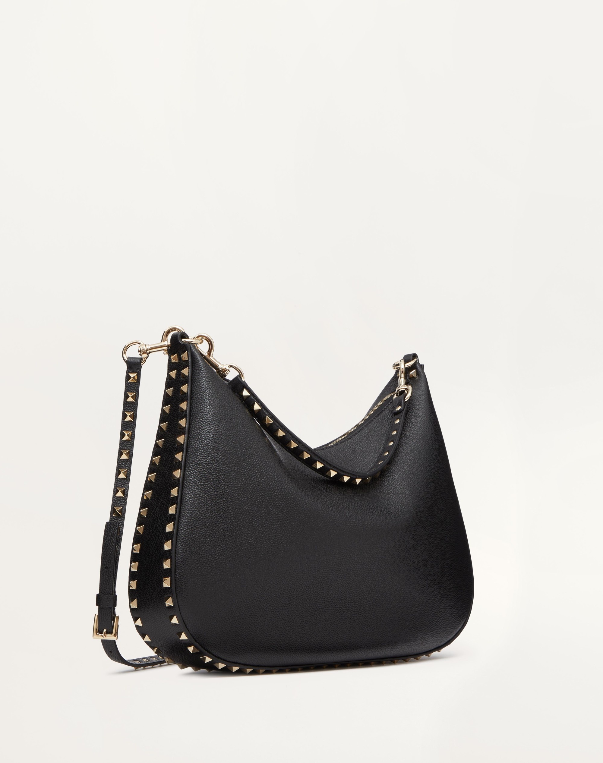 ROCKSTUD HOBO BAG IN GRAINY CALFSKIN - 2