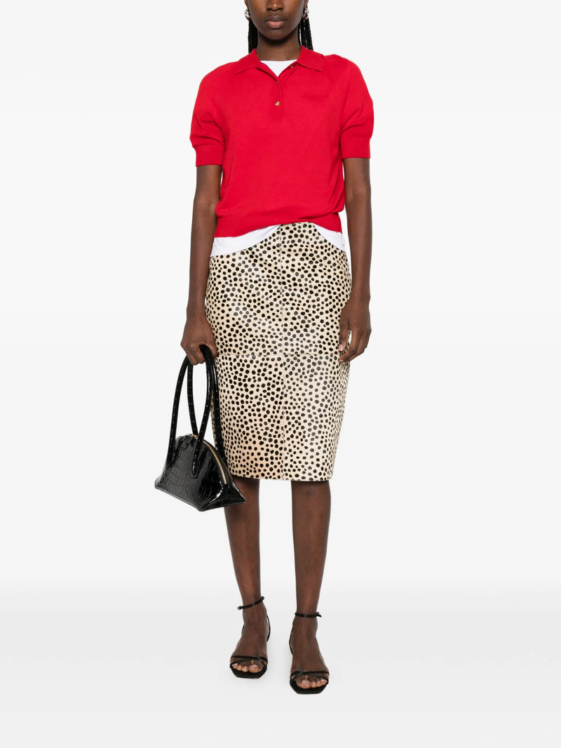 Rohe Cheetah Pony Hair Midi Skirt 5