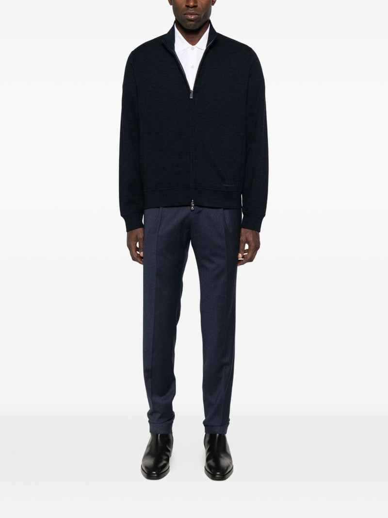 CORNELIANI zip-front knitted cardigan outlook