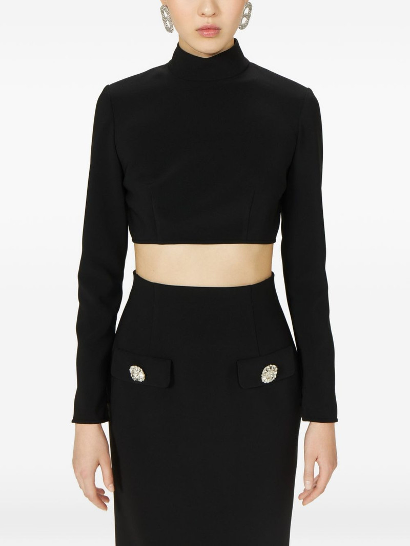 Nelle cropped turtleneck blouse 4
