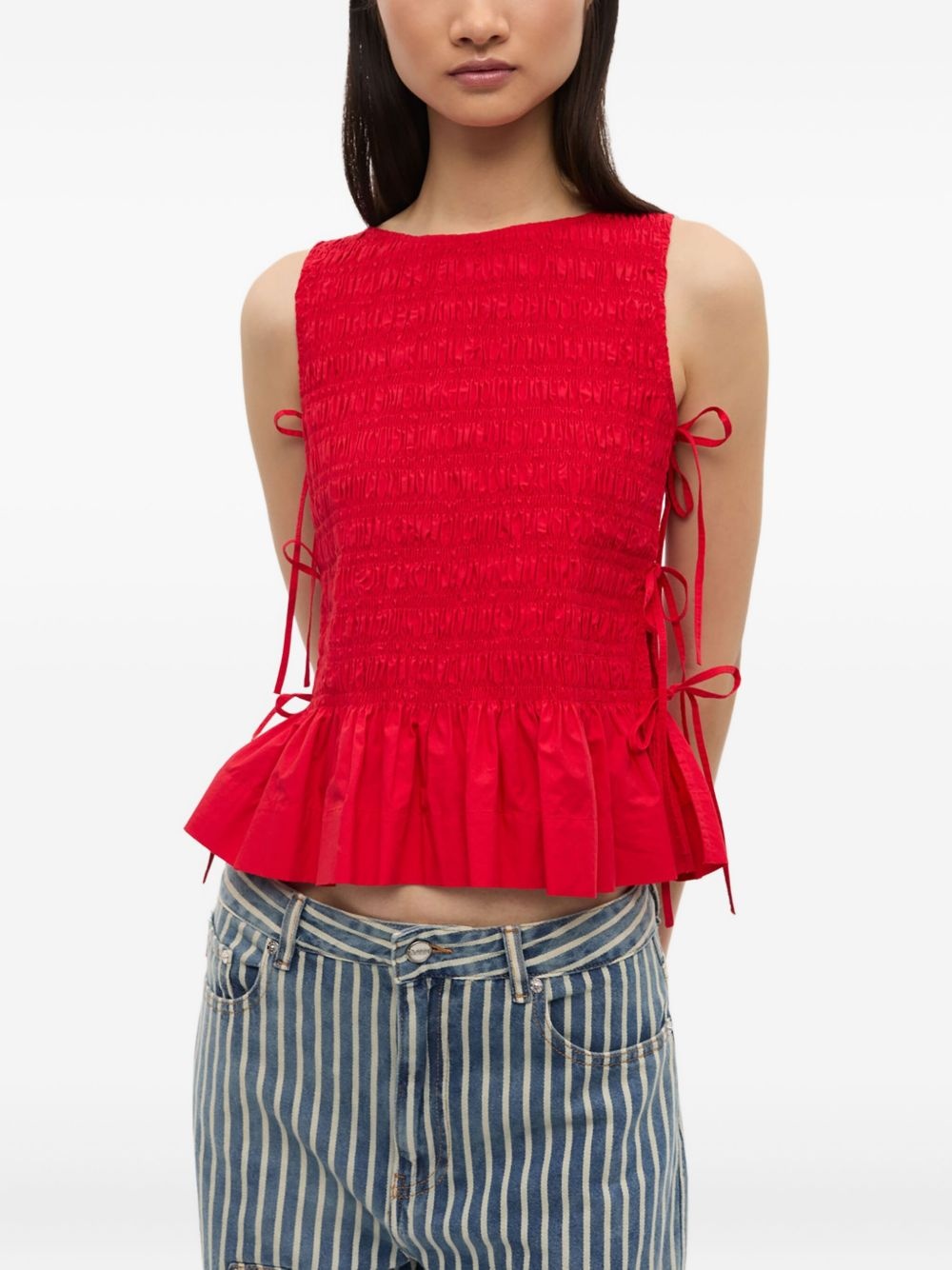 chambray seersucker top - 3
