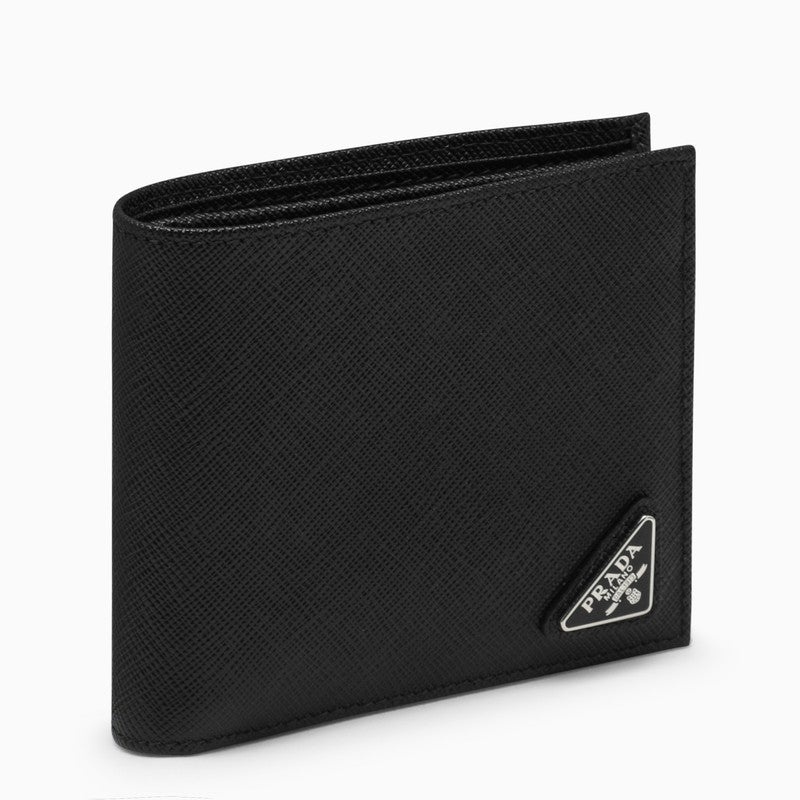 Prada Black Leather Wallet Men - 1