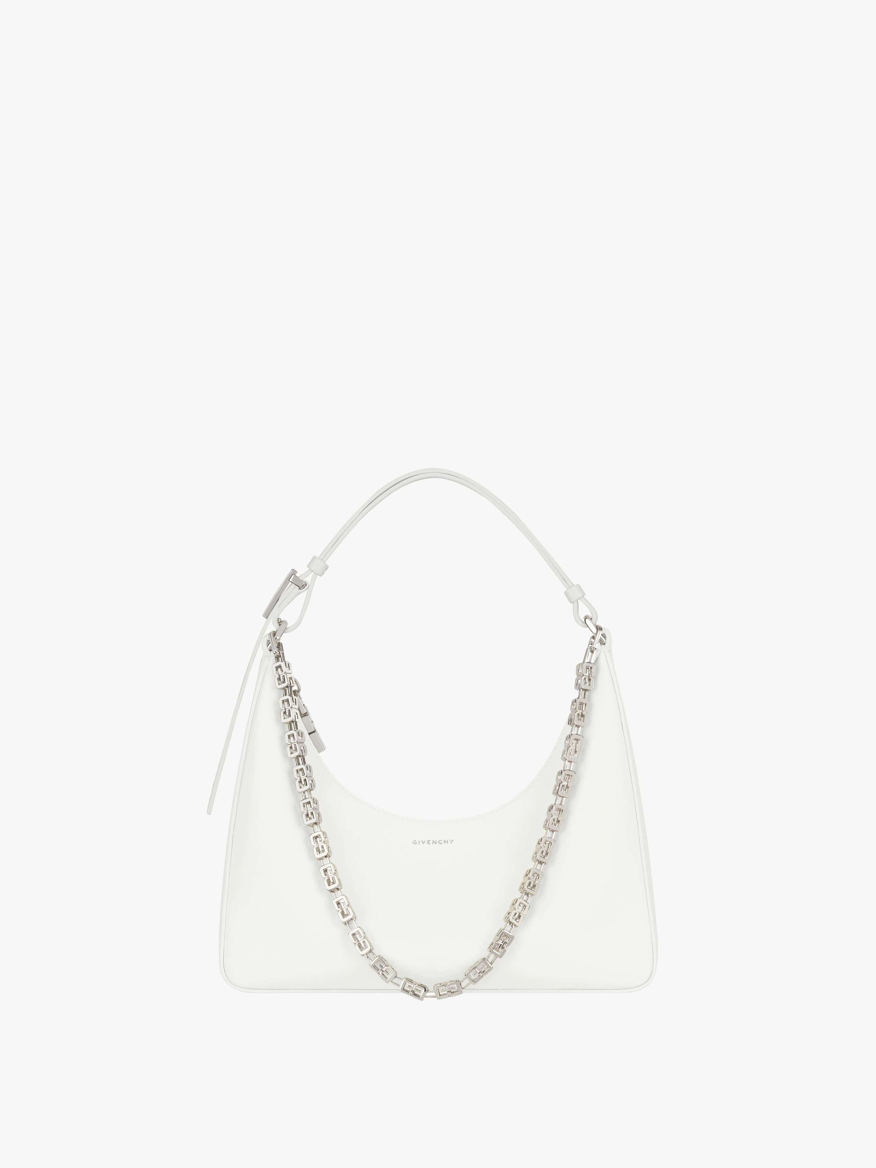 SMALL MOON CUT OUT BAG IN LEATHER - 1