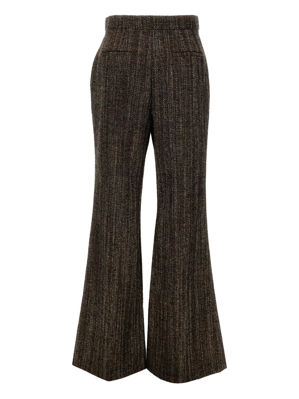 tweed flared trousers - 2