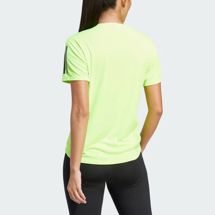 (WMNS) adidas Own the Run Tee 'Lucid Lemon' IL4133 - 3