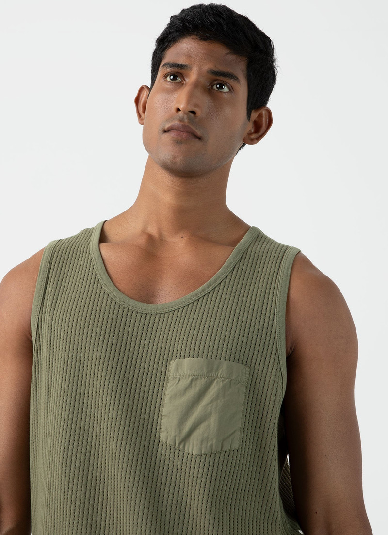 Sunspel x Nigel Cabourn Mesh Vest 6