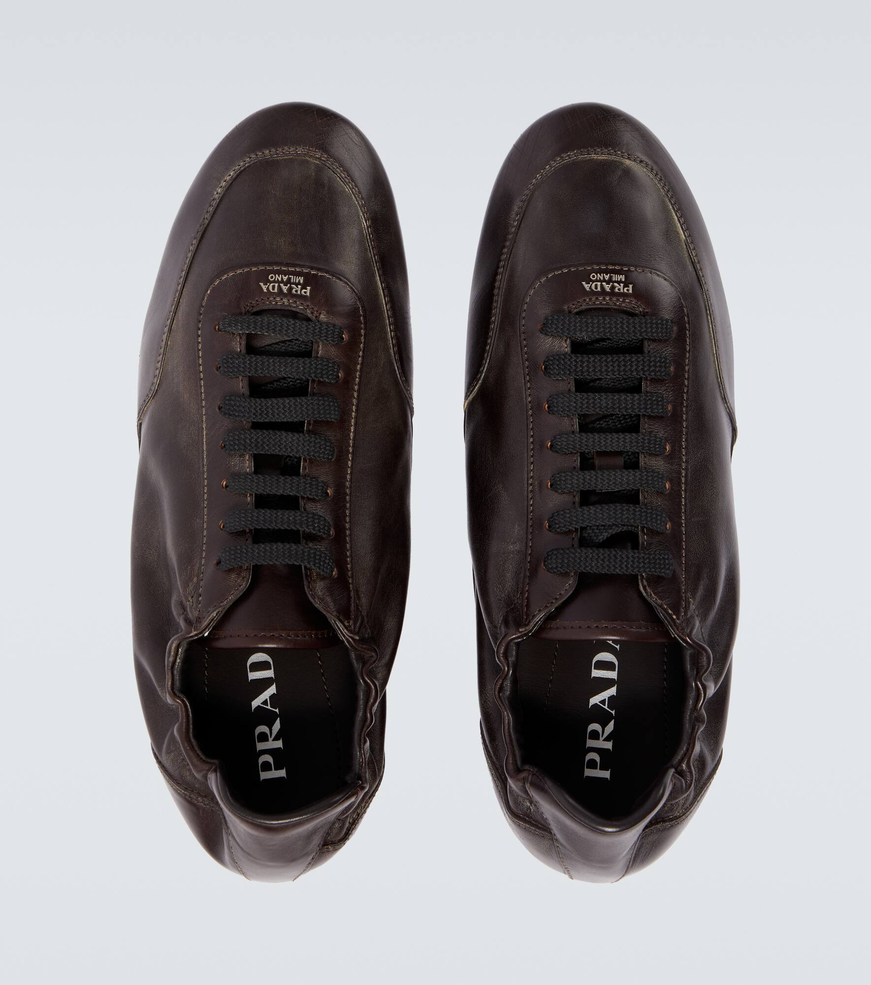 Collapse leather sneakers - 4