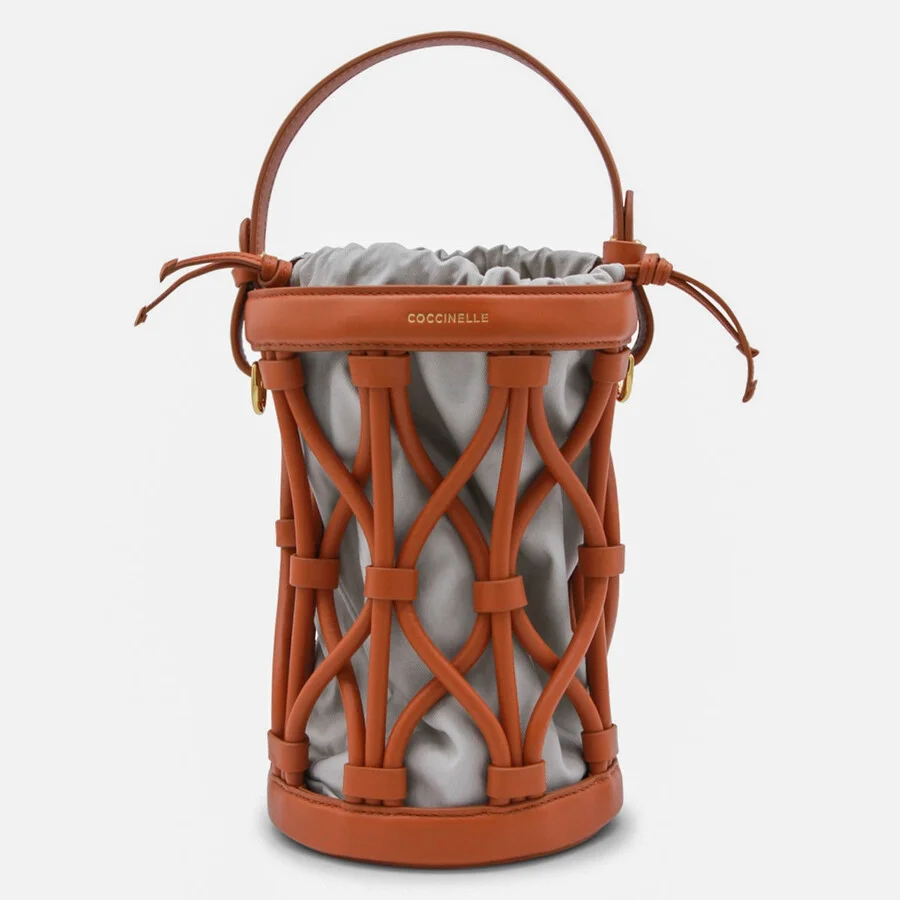 Coccinelle Crab Leather Koi Satchel - 1