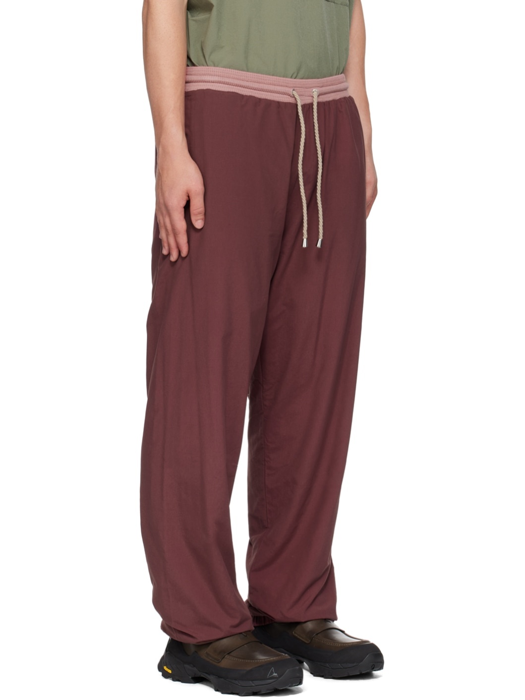 Burgundy Hlaup Track Pants - 2