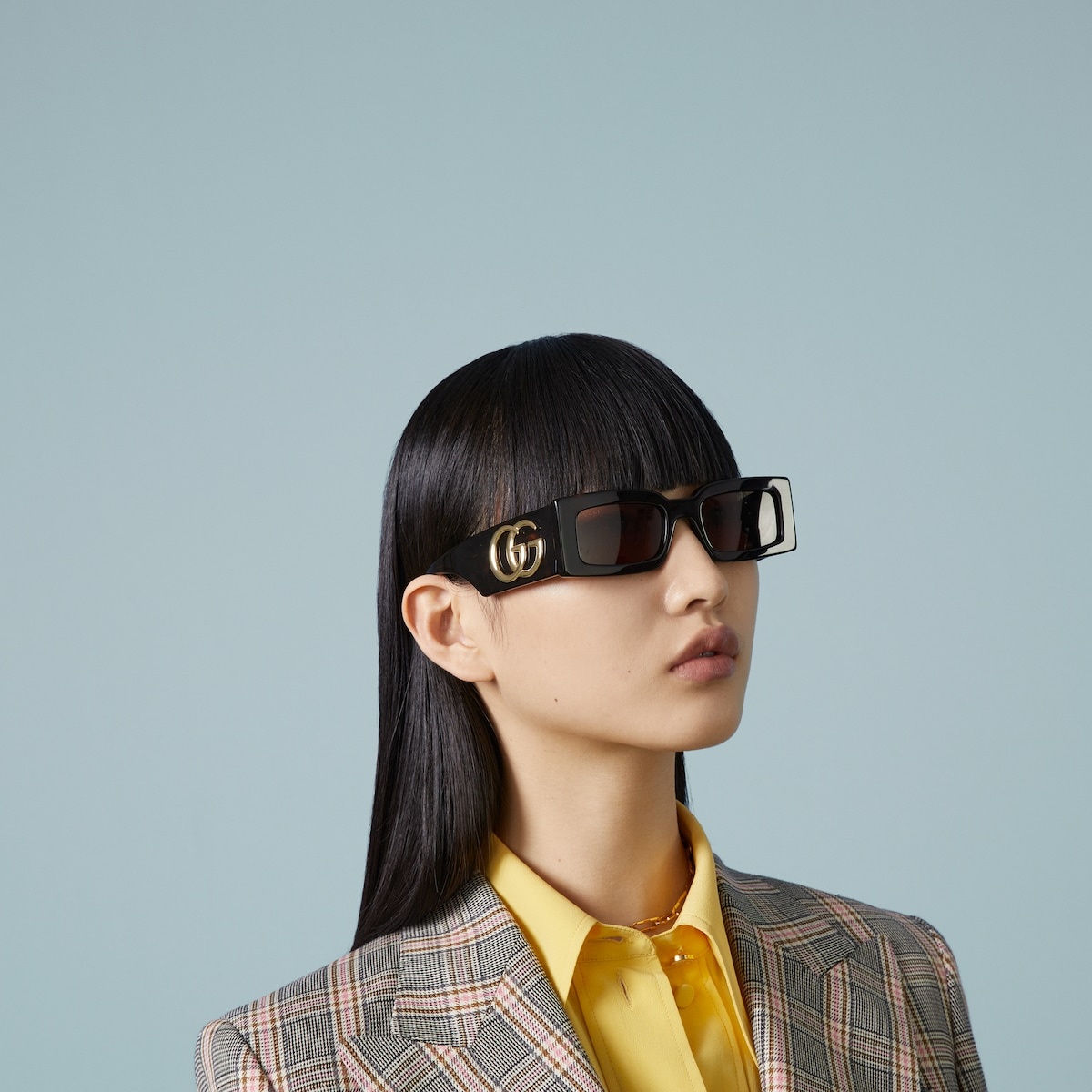 Rectangular frame sunglasses - 3