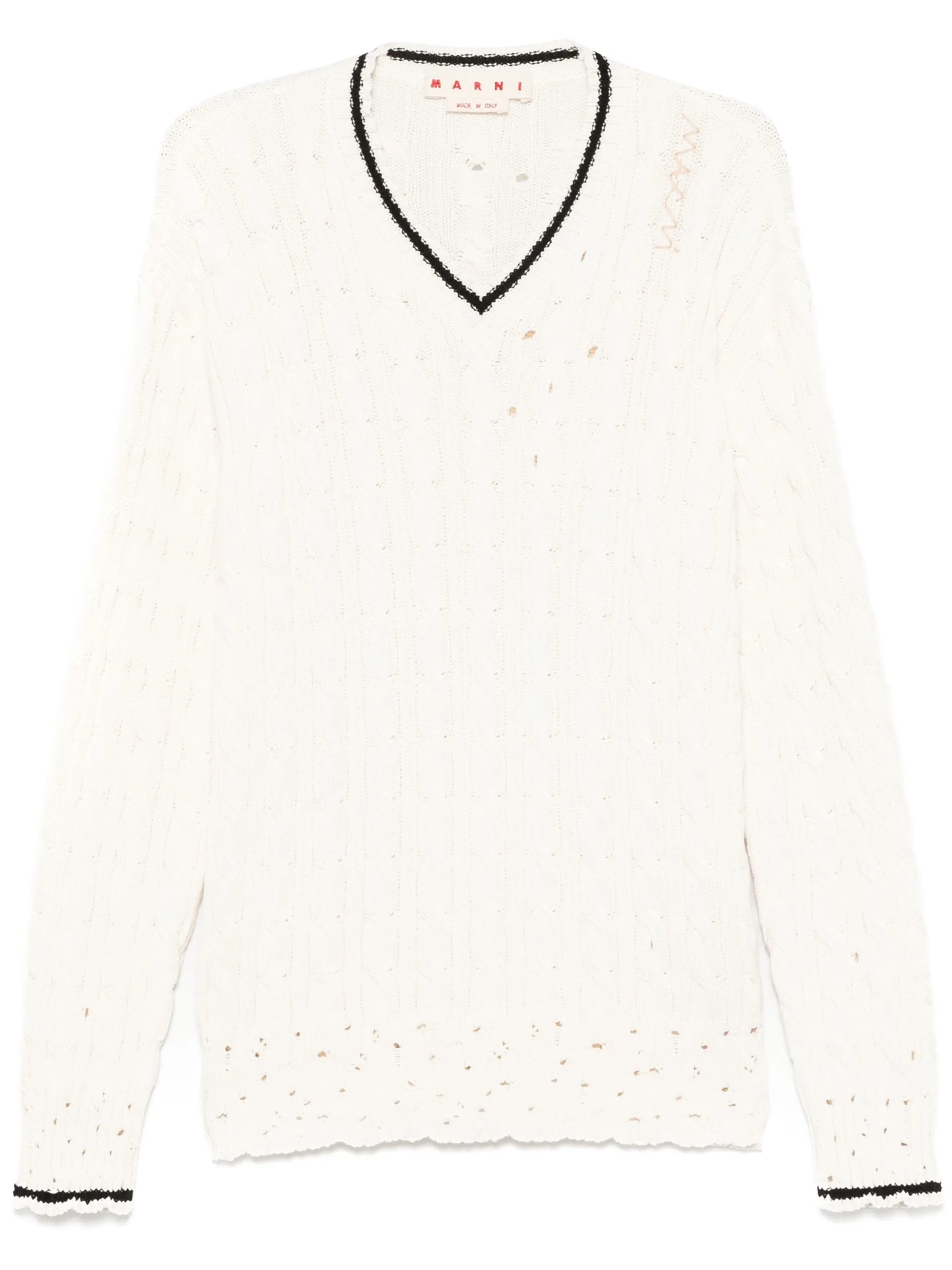 Cable-knit Sweater - 1