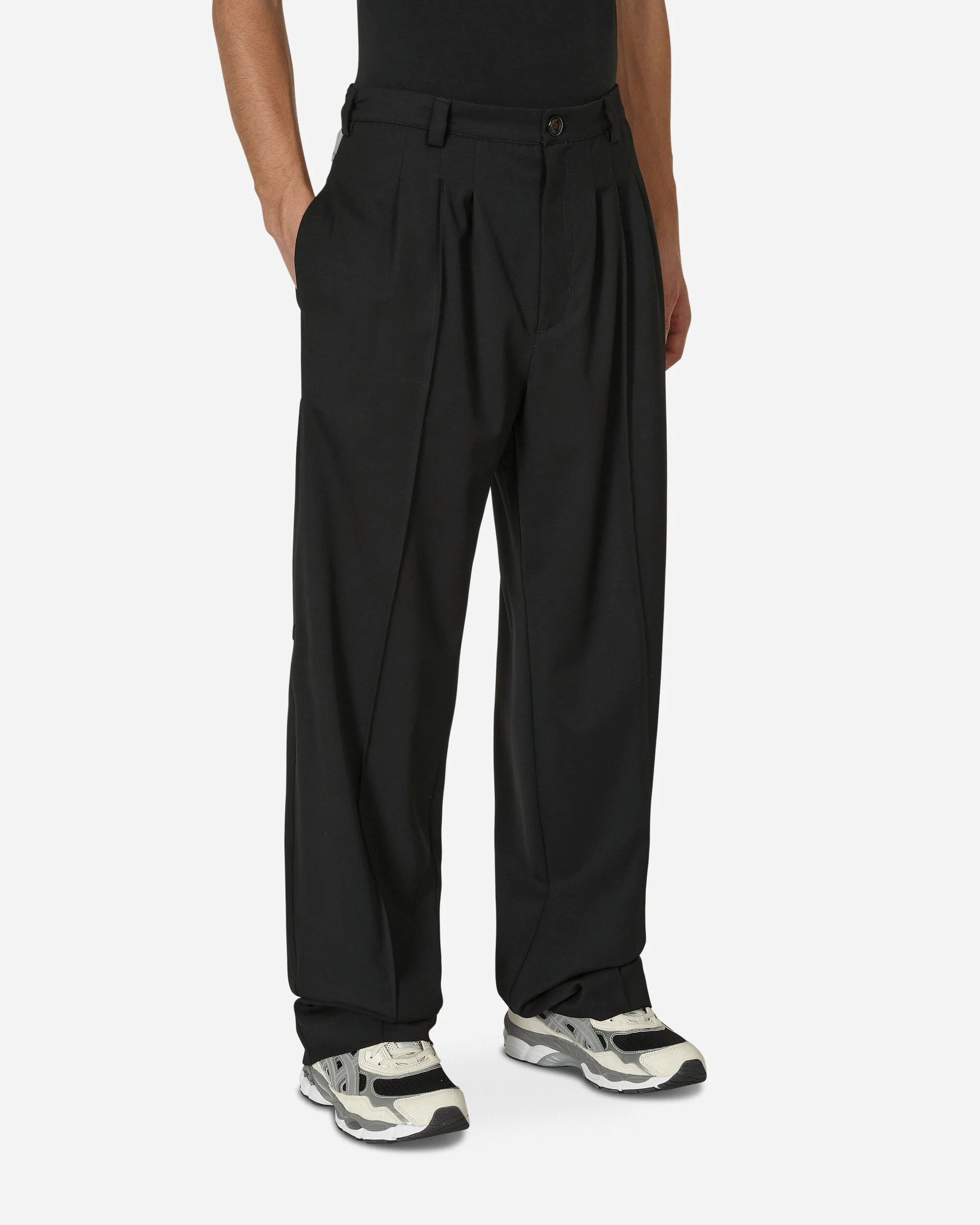 Kreuk Tailored Trousers Crow Black - 1