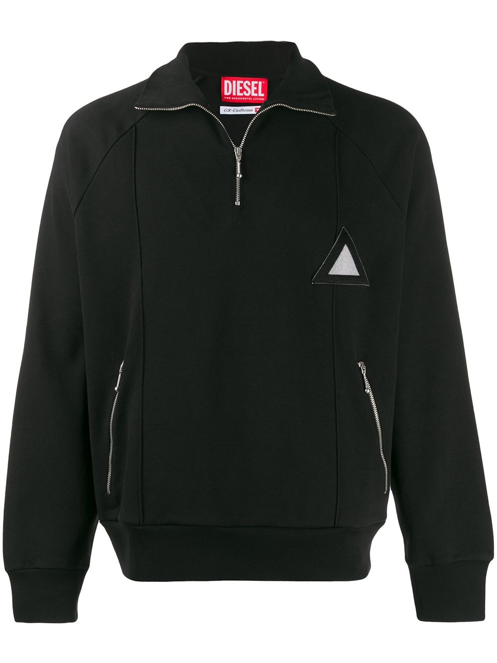 patch track sweatshirt - 1