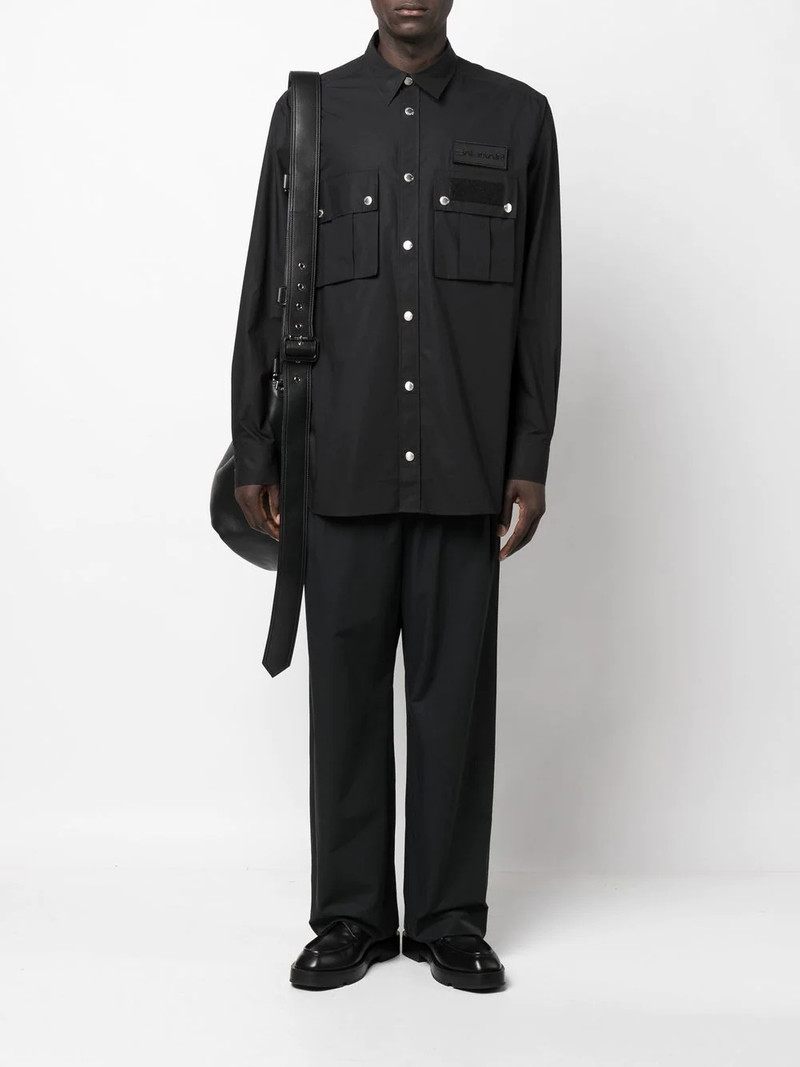 Balmain long-sleeve button-fastening shirt outlook