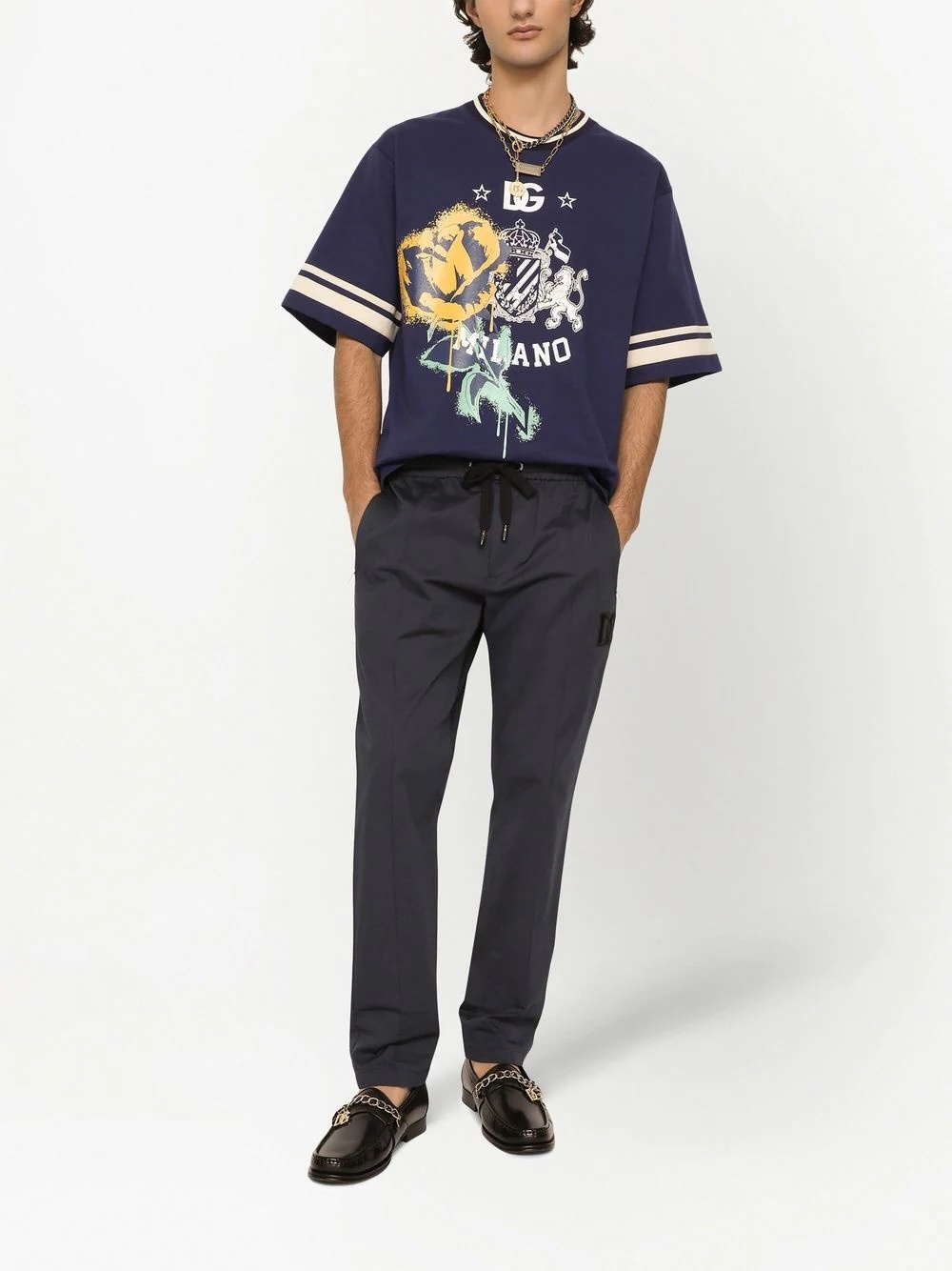 embroidered-logo track trousers - 3