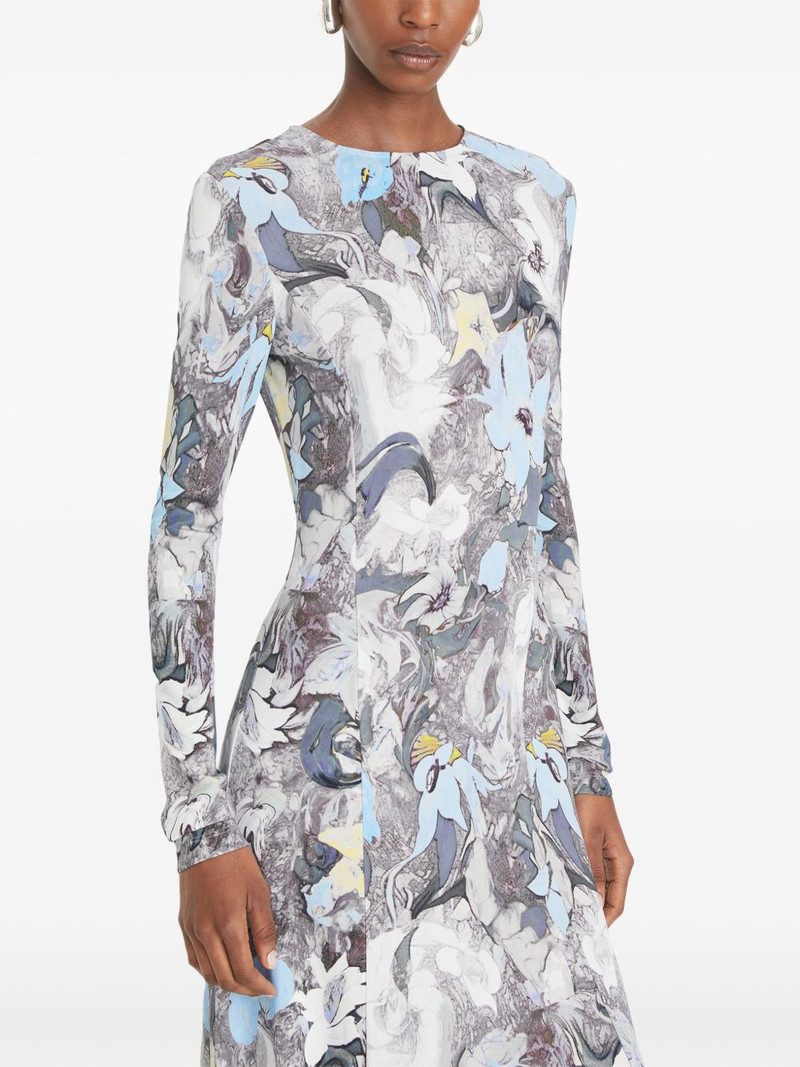 printed jersey midi dress 4